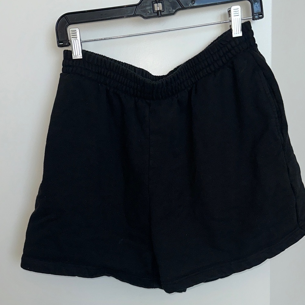SKIMS Black Onyx Boyfriend Fleece Shorts